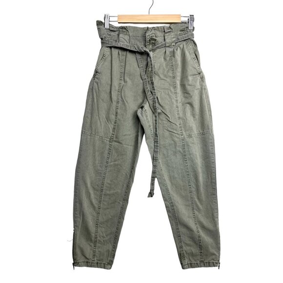 BlankNYC Paperbag Waist Cargo Trousers Sergeant Pepper green size 28 - Picture 2 of 11